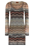 Missoni Brown Viscose Short Dress