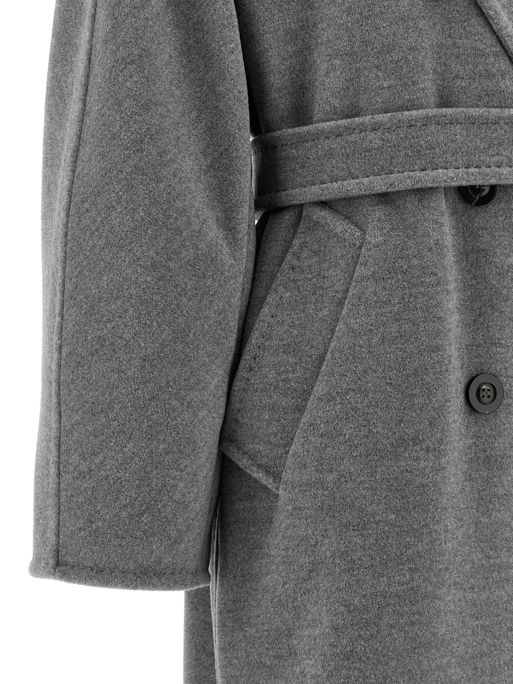 Max Mara Gray Virgin Wool Coat
