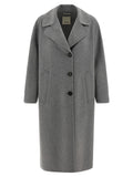 'S Max Mara Gray Virgin Wool Coat