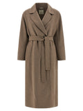 'S Max Mara Brown Virgin Wool Coat