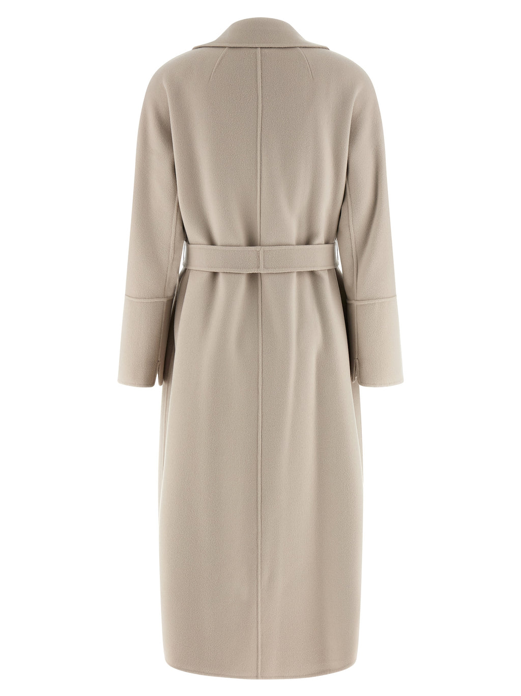 'S Max Mara Beige Virgin Wool Coat
