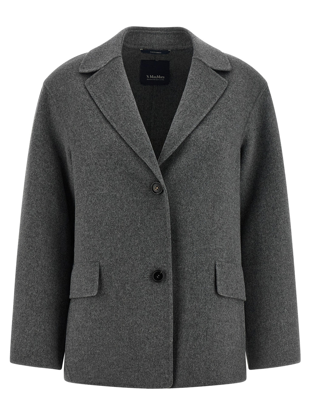 'S Max Mara Gray Virgin Wool Blazer