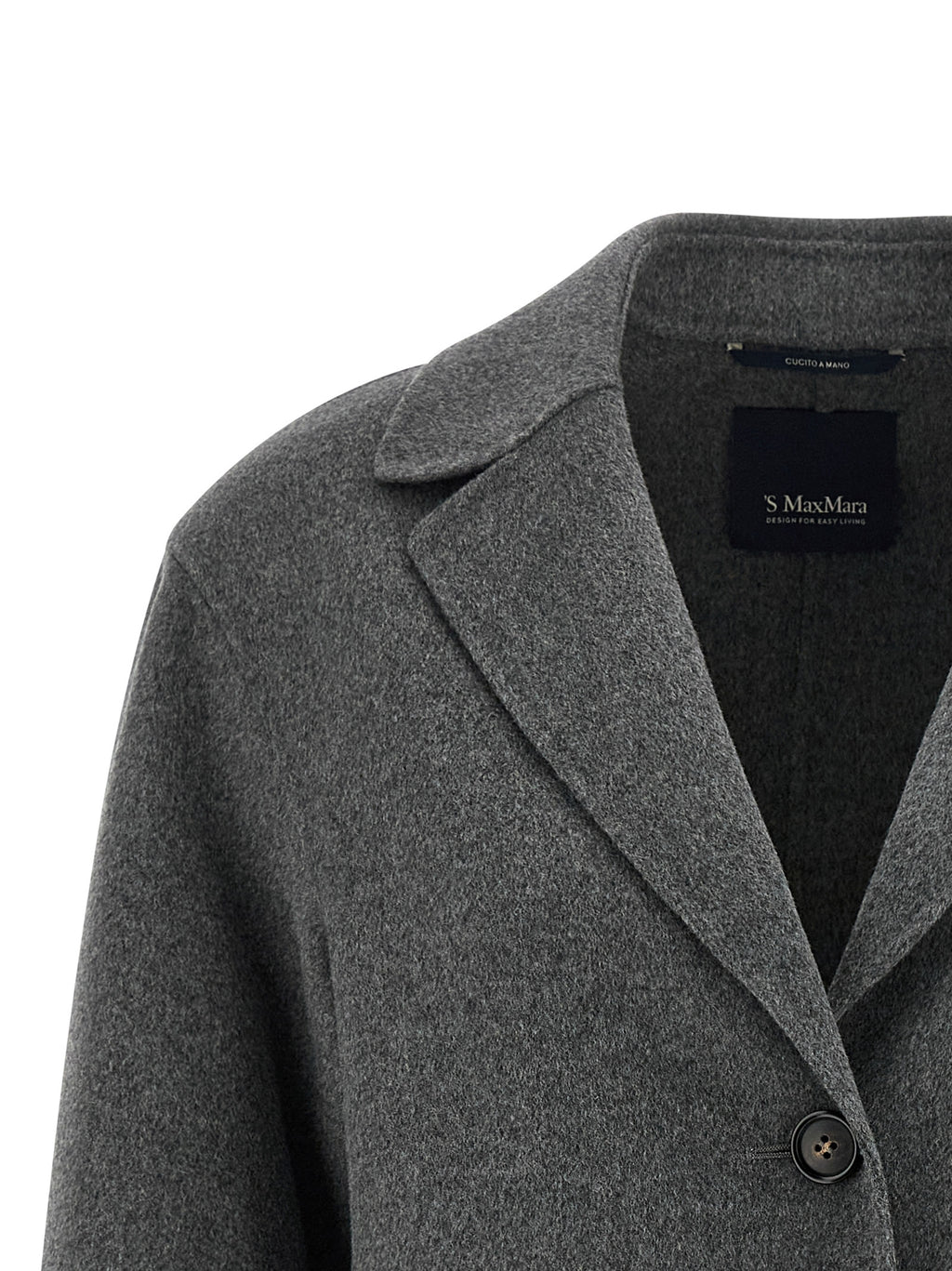 'S Max Mara Gray Virgin Wool Blazer