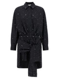 Giuseppe Di Morabito Black Cotton Short Dress