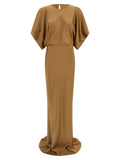 Norma Kamali Beige Polyester Long Dress