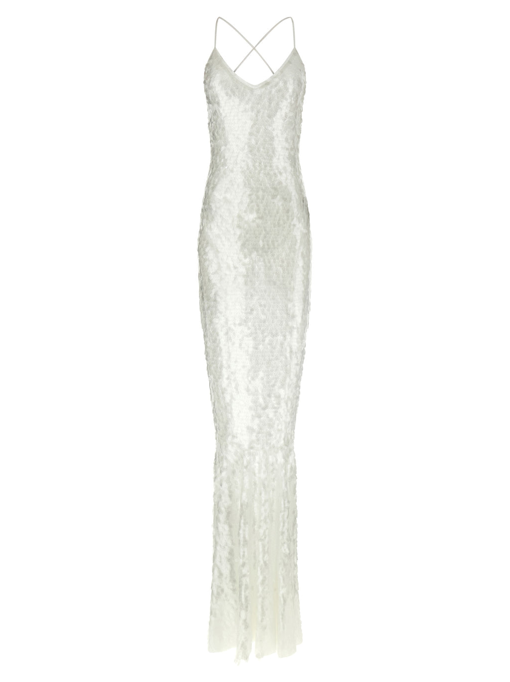 Norma Kamali White Polyamide Long Dress