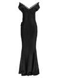 Norma Kamali Black Polyester Maxi Dress