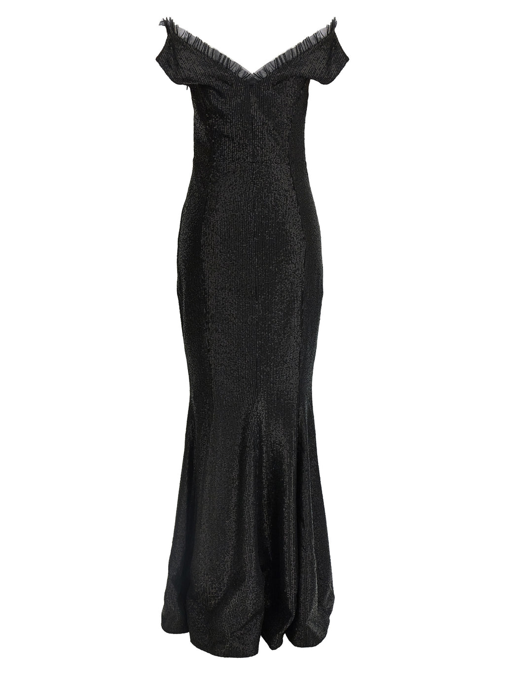 Norma Kamali Black Polyester Maxi Dress