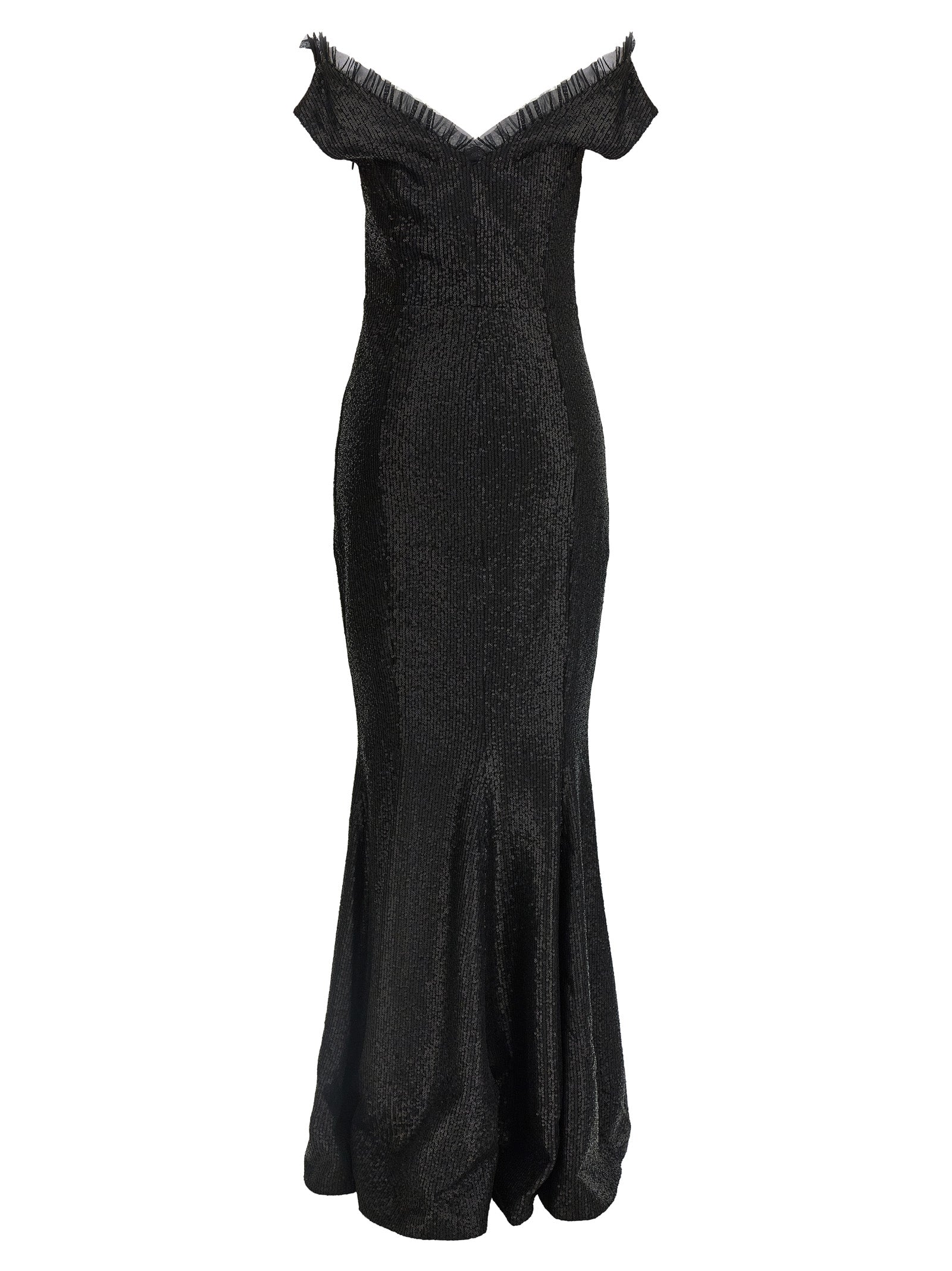 Norma Kamali Black Polyester Maxi Dress