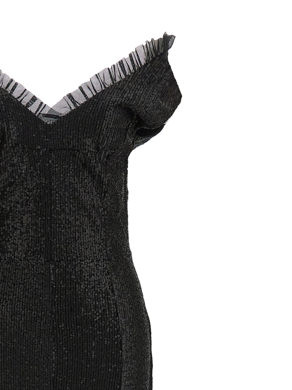 Norma Kamali Black Polyester Maxi Dress