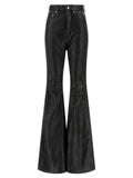 Rick Owens Black Lamb Leather Pants