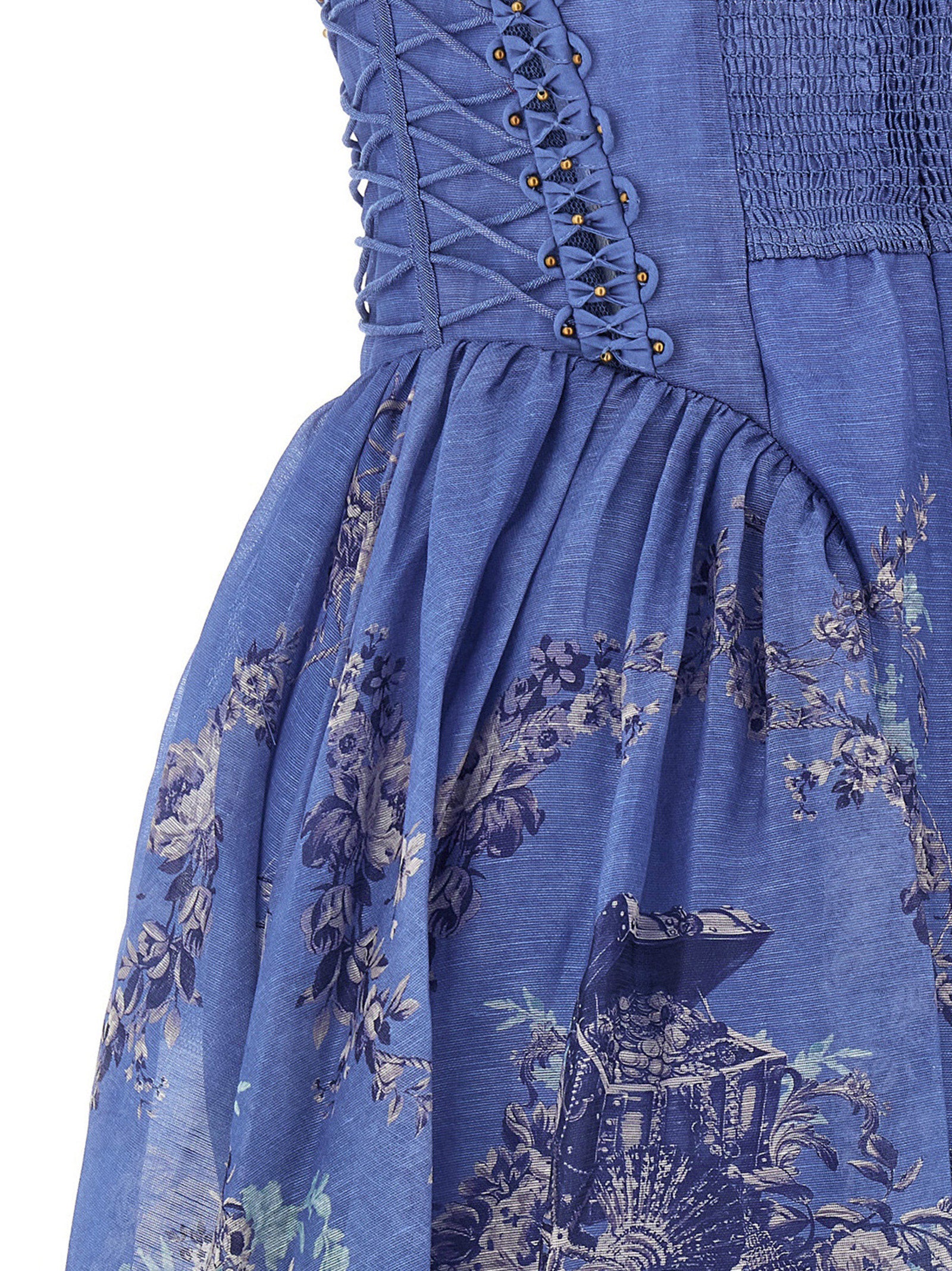 Zimmermann Blue Linen Long Dress