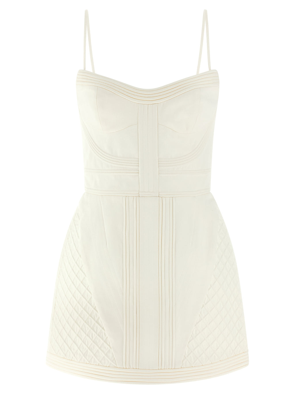 Zimmermann White Cotton Short Dress