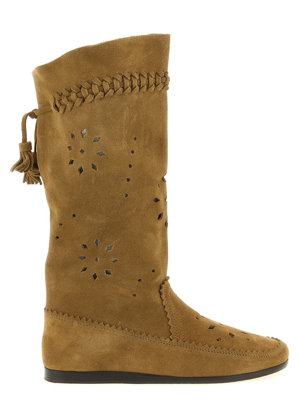 Isabel Marant Brown Calfskin Over The Knee