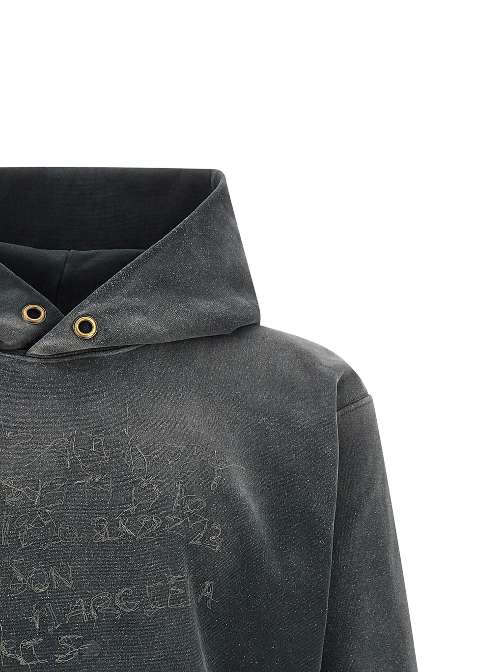 Maison Margiela Gray Cotton Hoodie