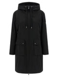 Moncler Black Polyester Parka