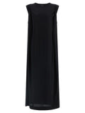 Dries Van Noten Black Cotton Long Dress
