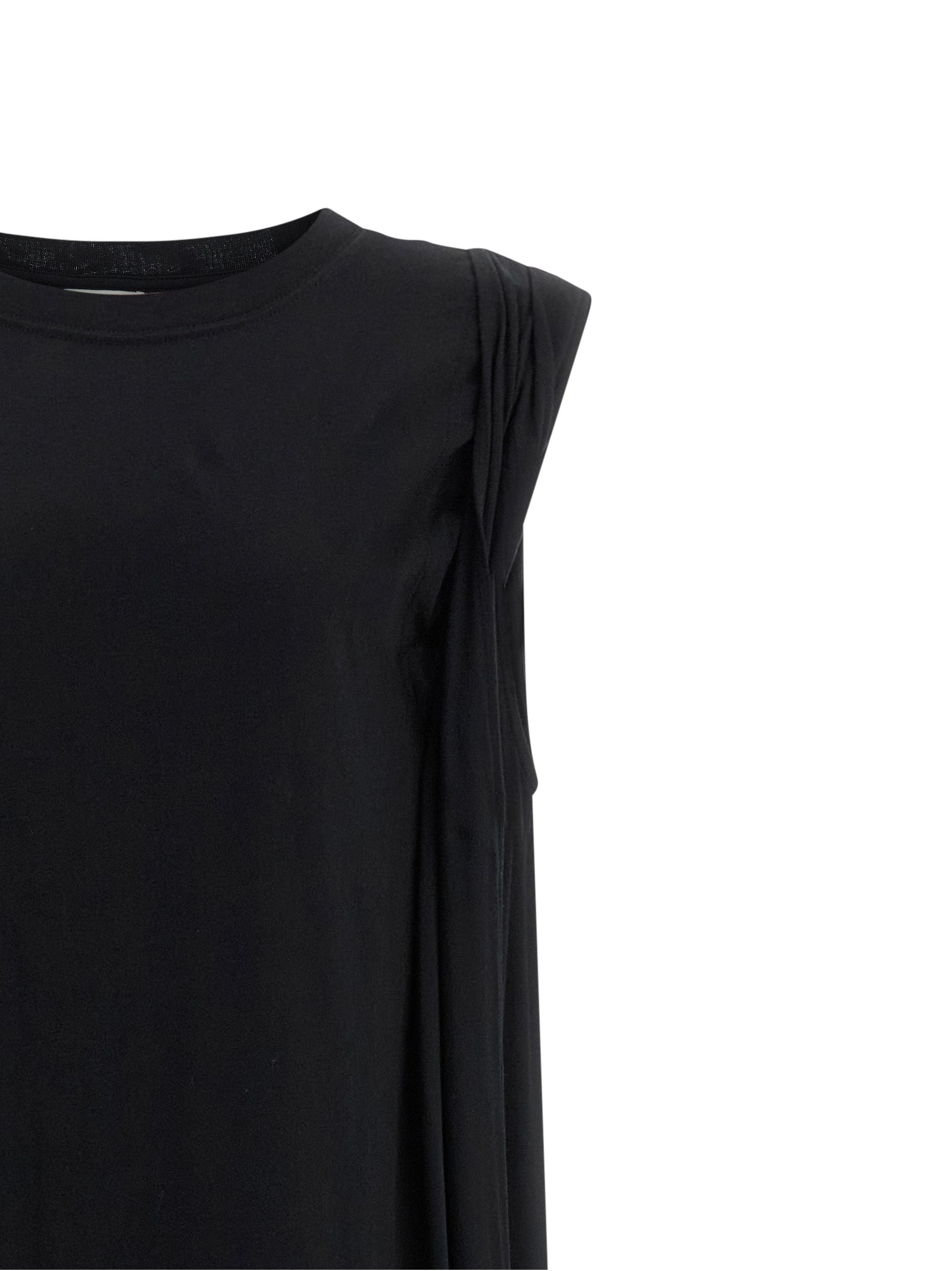 Dries Van Noten Black Cotton Long Dress