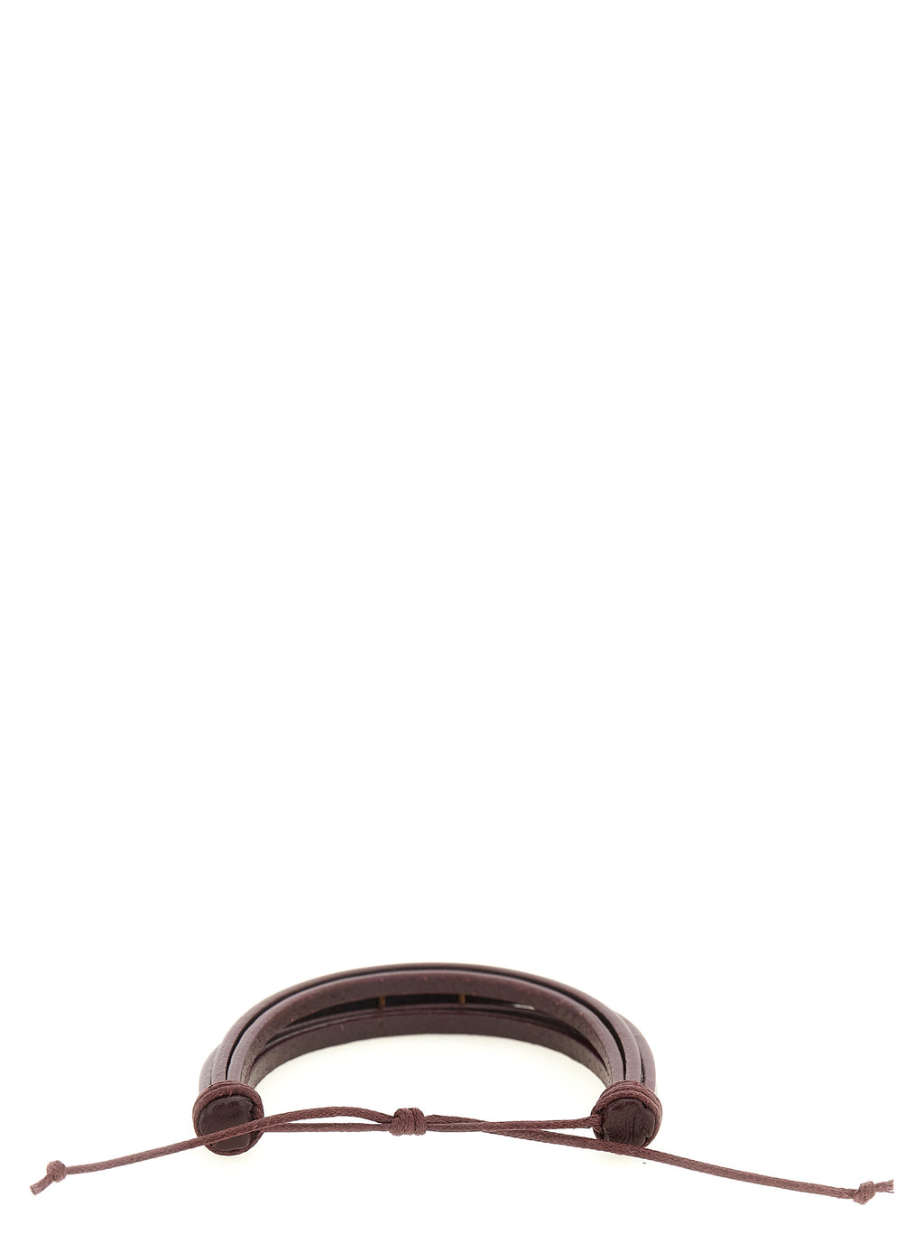 Saint Laurent Bordeaux Lamb Leather Bracelet