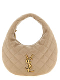 Saint Laurent Beige Lamb Leather Handbag