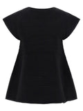 Issey Miyake Black Polyester Short Dress