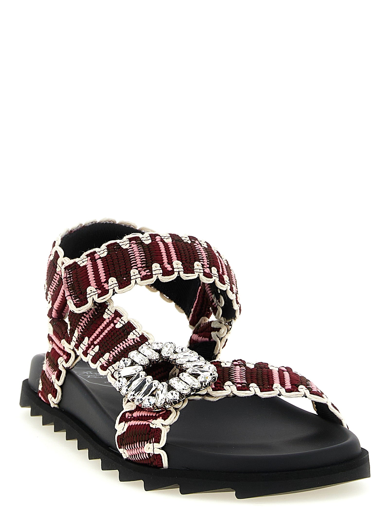 Roger Vivier Multicolor Polyester Flat Sandals