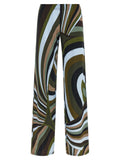 Emilio Pucci Multicolor Viscose Flared Pants
