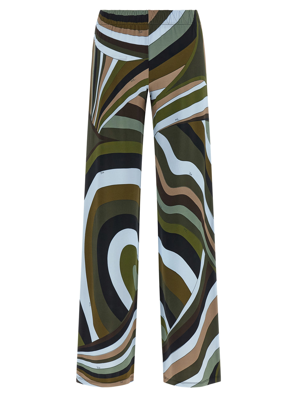 Emilio Pucci Multicolor Viscose Flared Pants