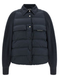 Brunello Cucinelli Blue Polyester Full-Length Jacket