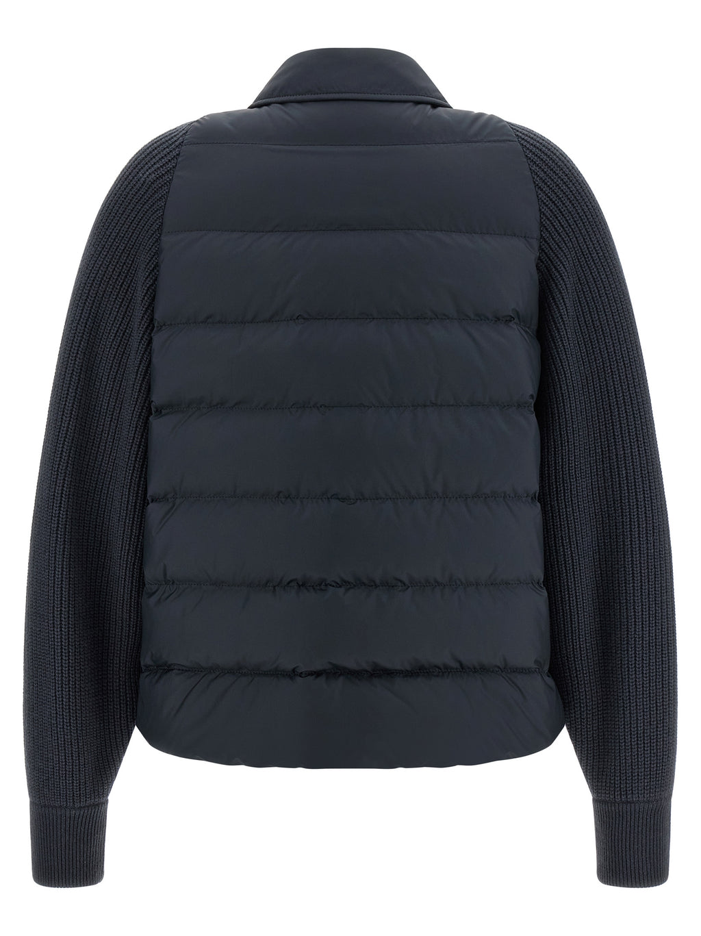 Brunello Cucinelli Blue Polyester Full-Length Jacket