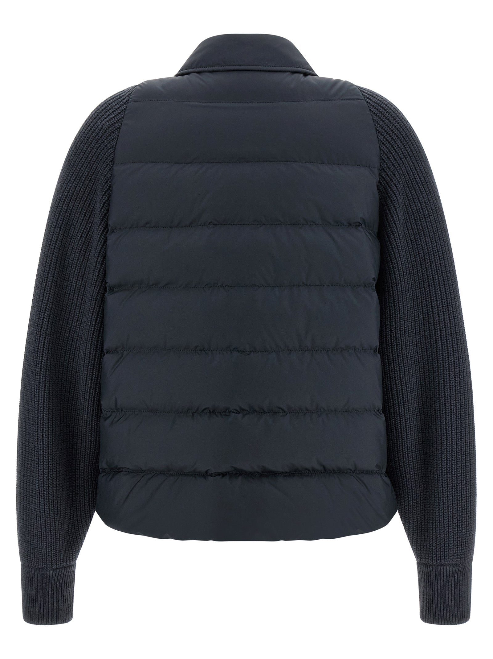 Brunello Cucinelli Blue Polyester Full-Length Jacket