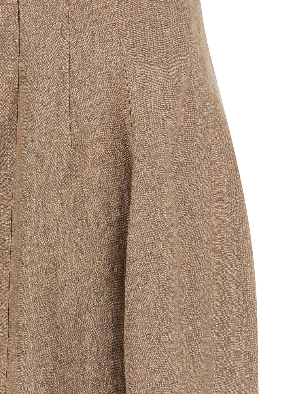 Brunello Cucinelli Beige Linen Long Dress