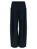 Brunello Cucinelli Blue Cotton Casual Pants