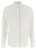 Brunello Cucinelli White Cotton Blouse