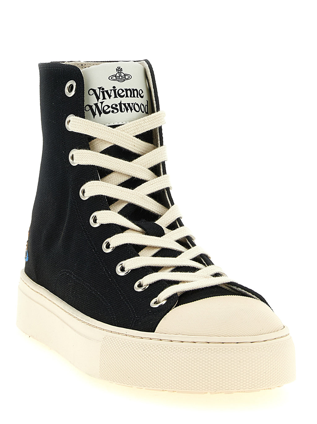 Vivienne Westwood Plimsoll Logo High-Top Sneakers