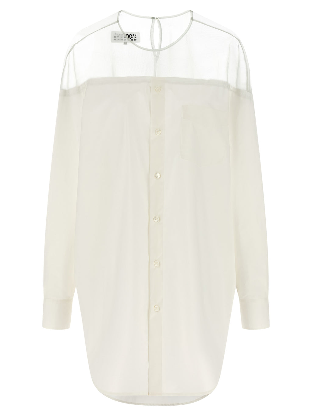 MM6 Maison Margiela White Cotton Blouse