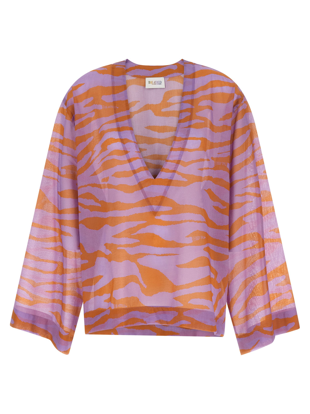 The Attico Purple Cotton Blouse