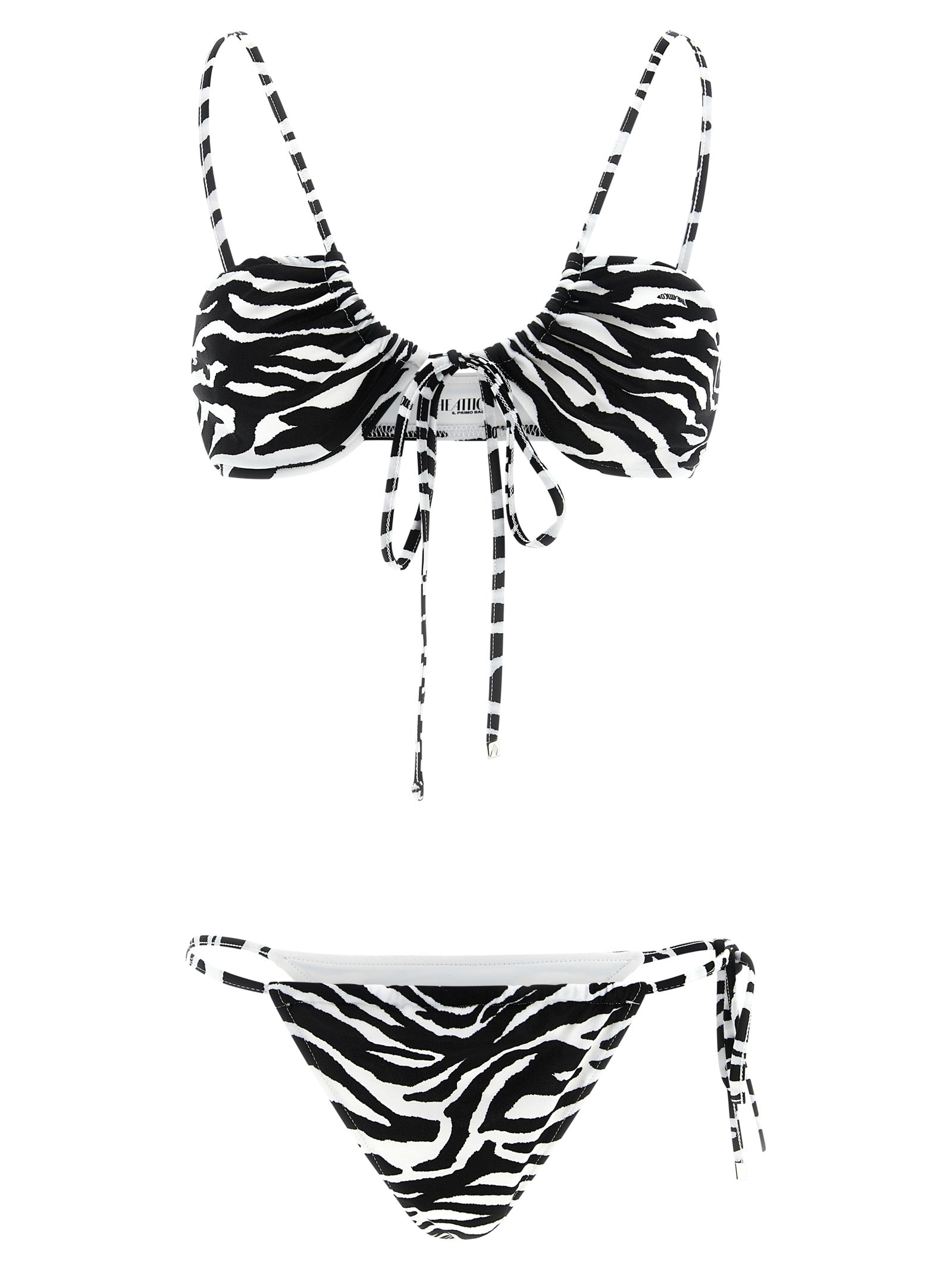 The Attico Bicolor Polyester Bikini