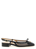 Valentino Garavani Black Leather Ballet Flats