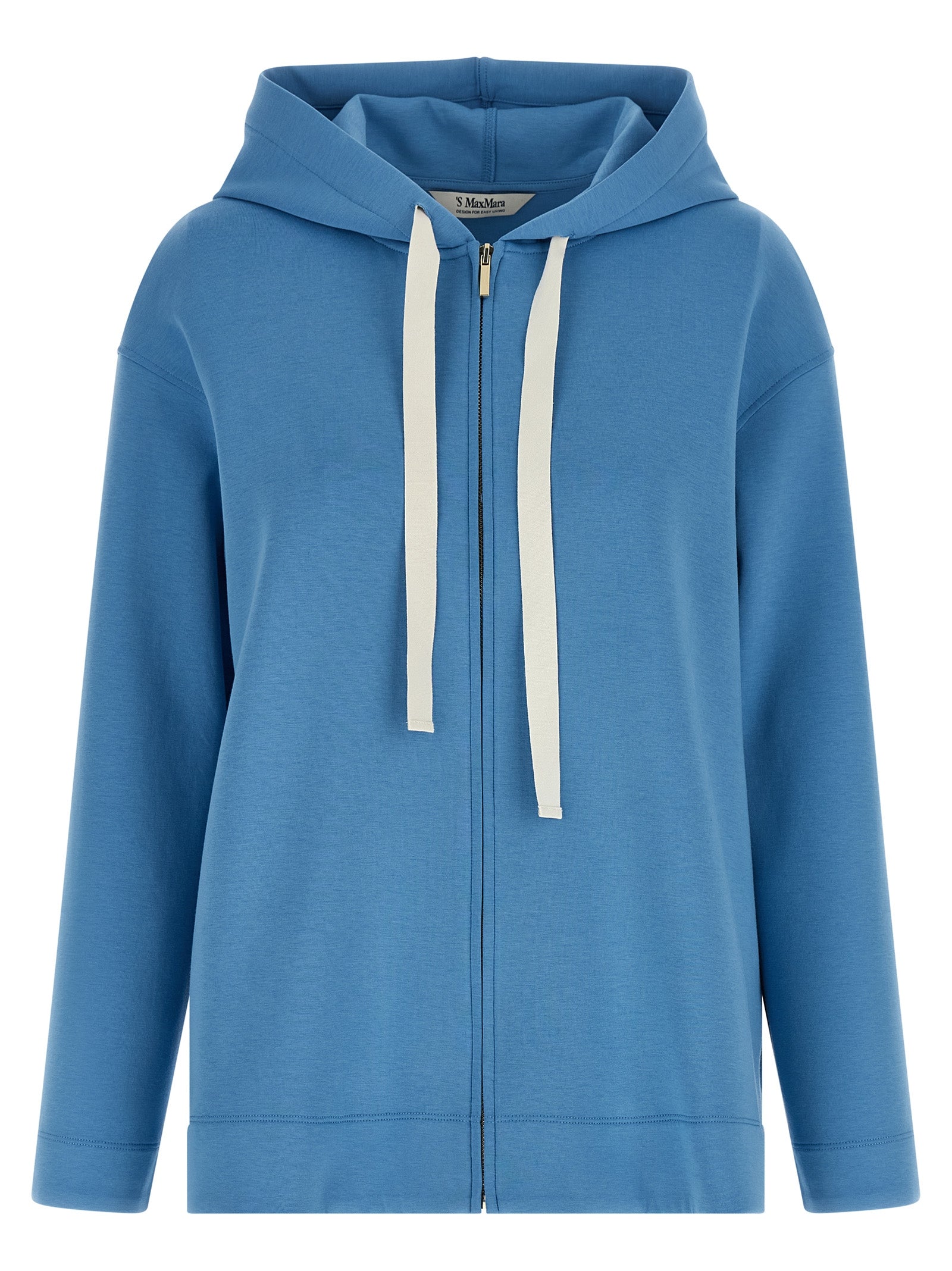 'S Max Mara Blue Cotton Hoodie