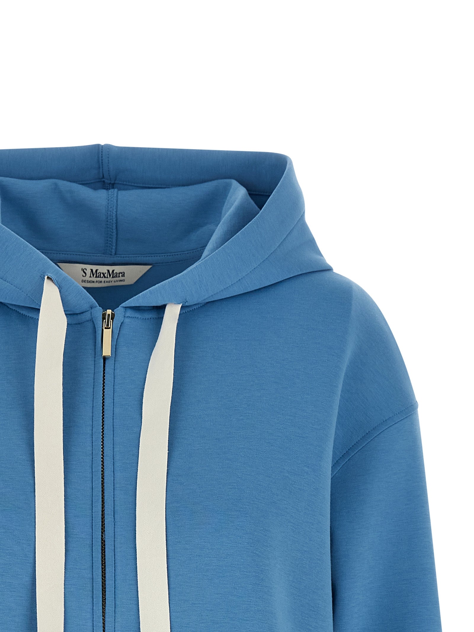 'S Max Mara Blue Cotton Hoodie