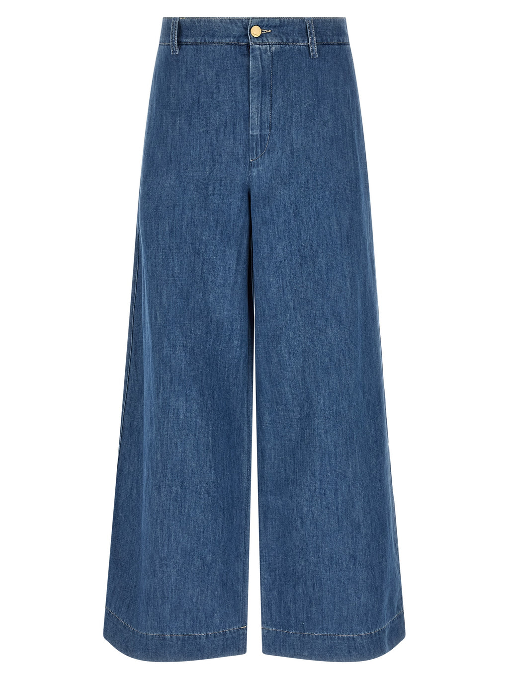 'S Max Mara Blue Cotton Cropped Jeans