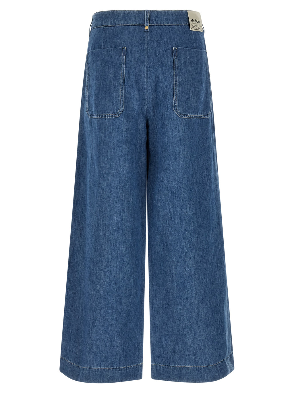 'S Max Mara Blue Cotton Cropped Jeans