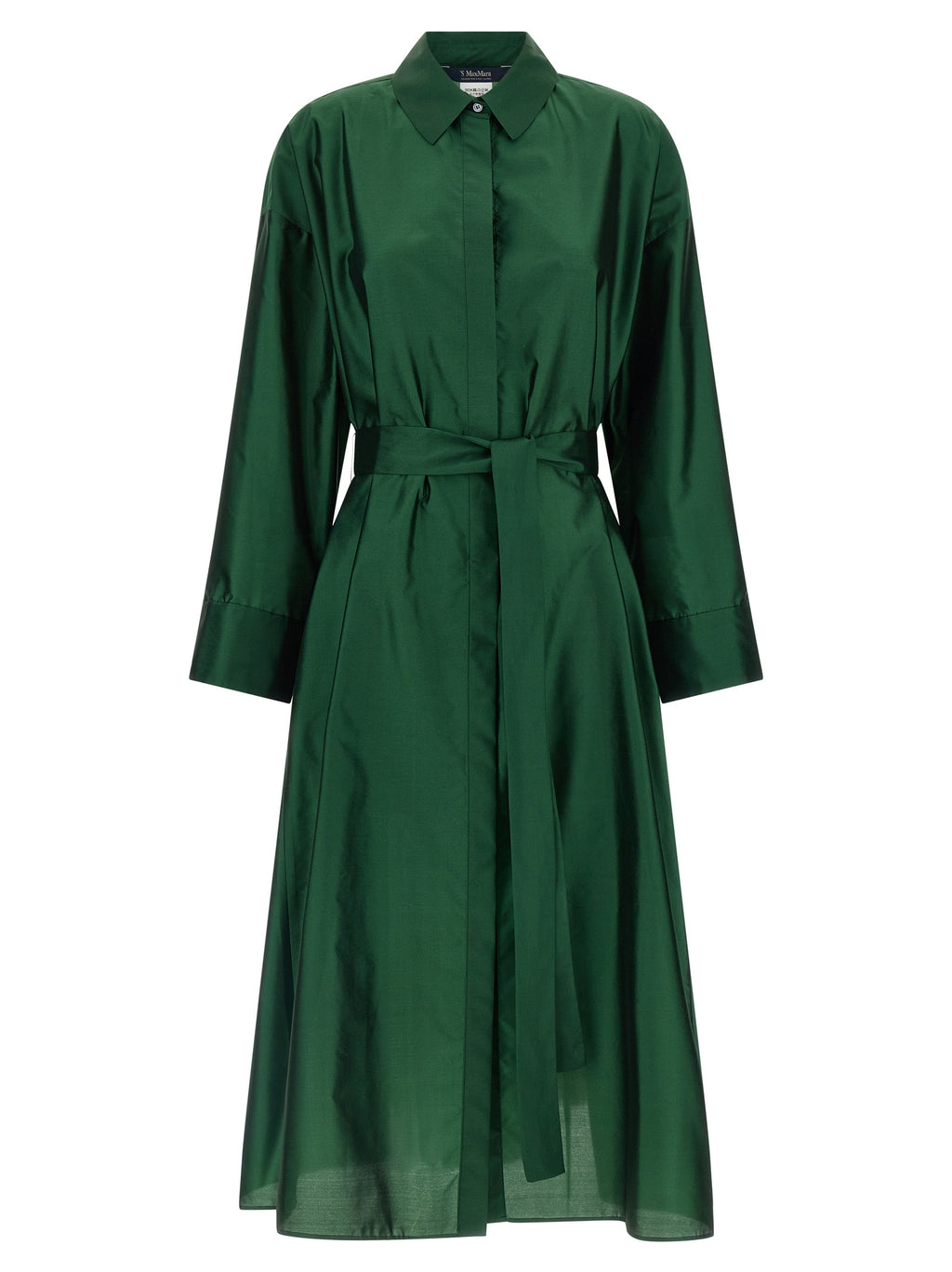 'S Max Mara Bicolor Polyester Midi Dress