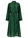 'S Max Mara Bicolor Polyester Midi Dress