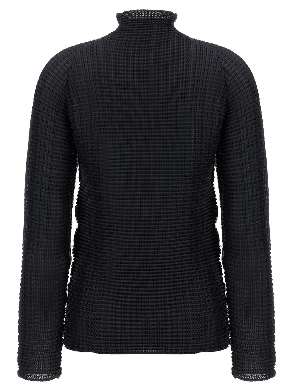 Issey Miyake Black Polyester Cardigan