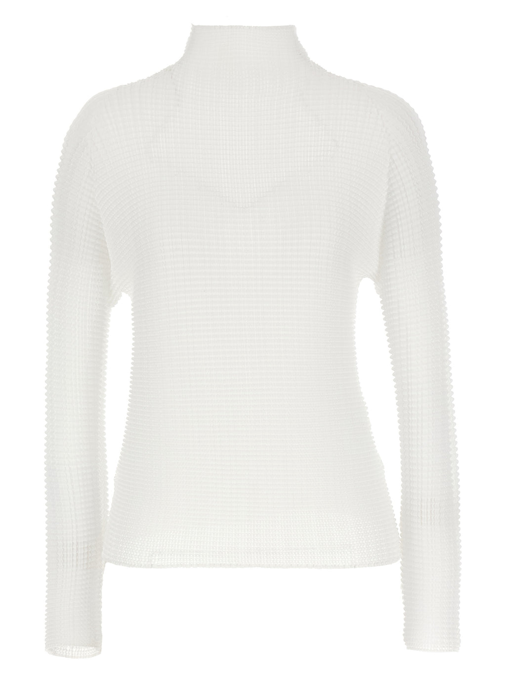 Issey Miyake White Polyester Cardigan