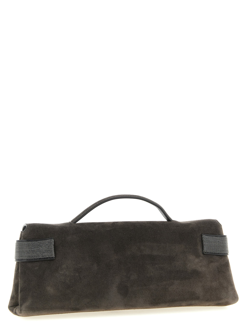 Brunello Cucinelli Brown Calfskin Clutch Bag