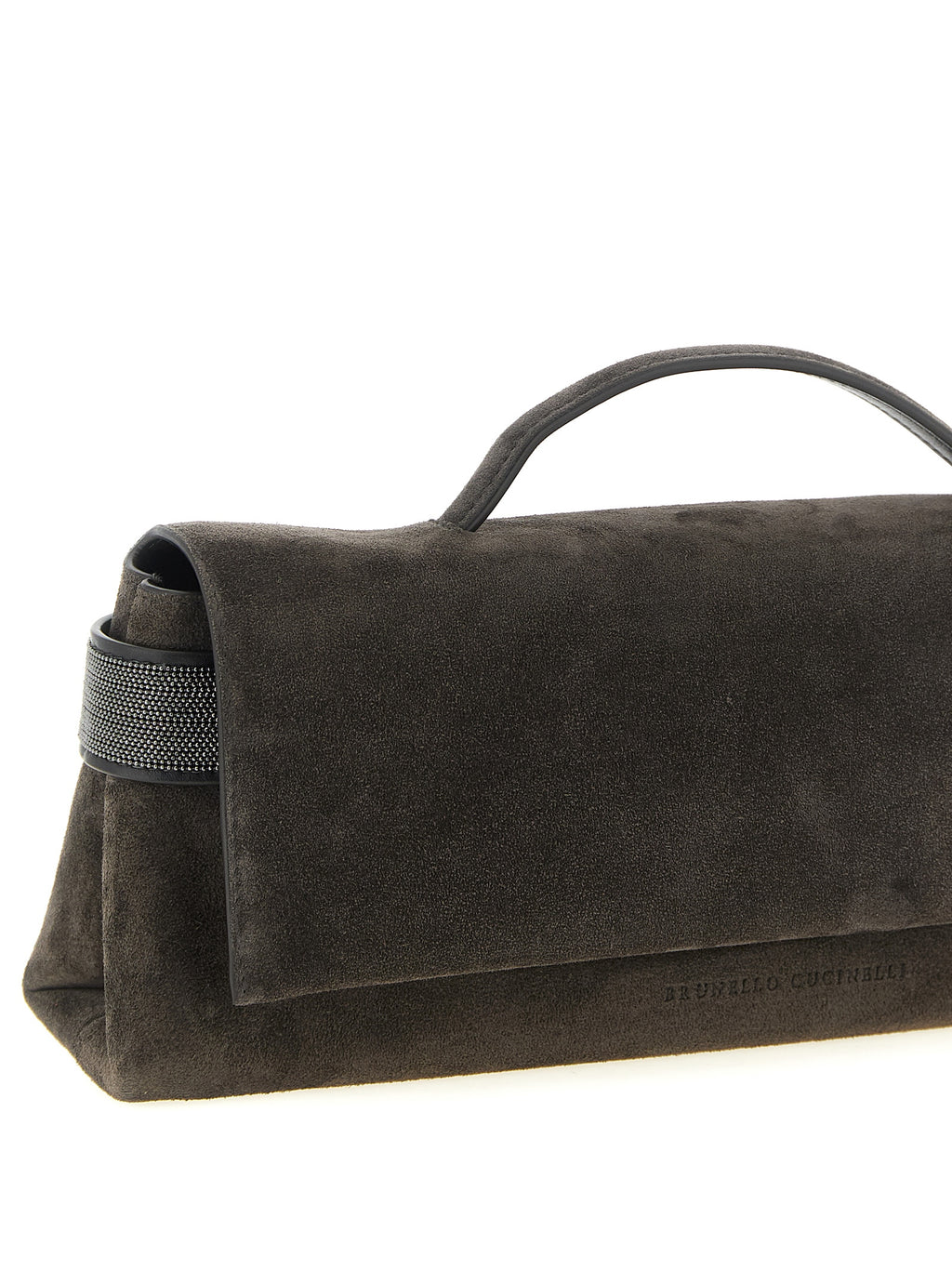 Brunello Cucinelli Brown Calfskin Clutch Bag