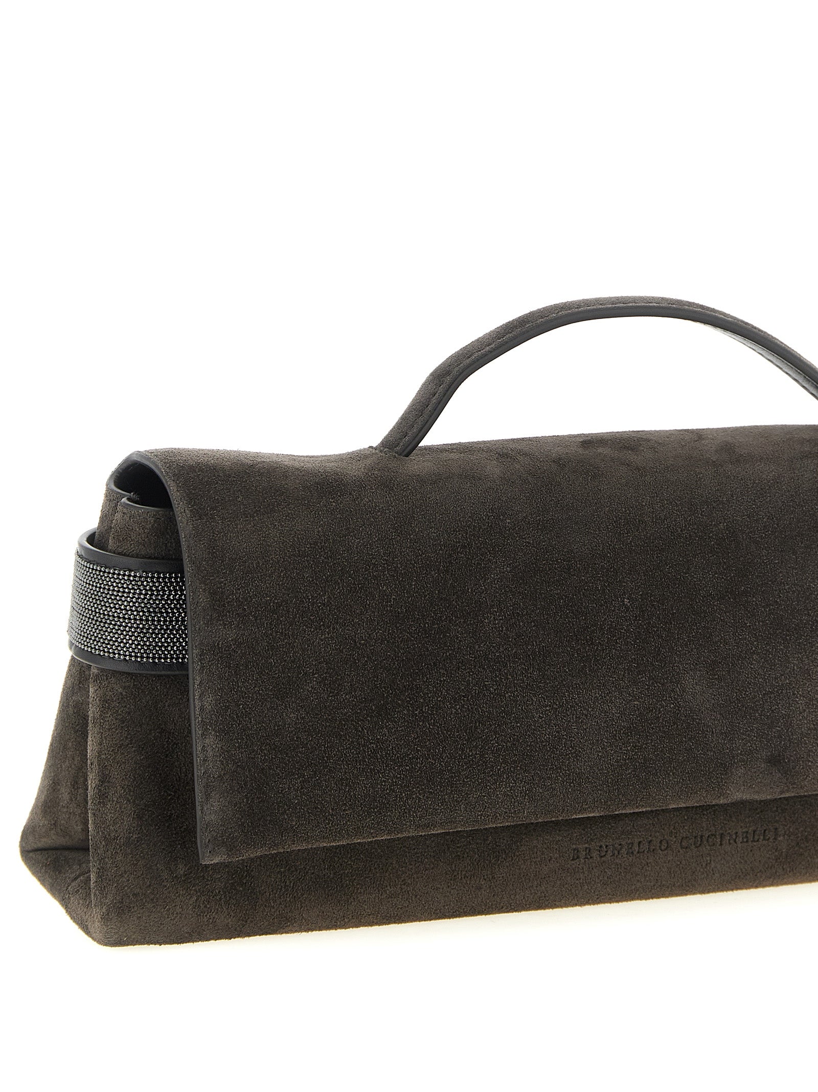 Brunello Cucinelli Brown Calfskin Clutch Bag